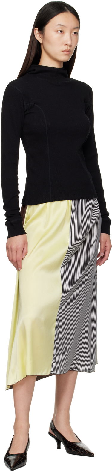 Sweatshirt Baserange Baserange Hanifa Ribbed Hoodie Svart | TTHH-RCR-AU25, 3