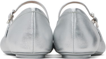 Sneakers och skor Gianvito Rossi Rossi Carla Ballerina Flats Metallisk | G22223-05GOM-NSW, 4