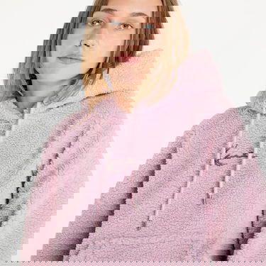 Sweatshirt Karl Kani Sweatshirt Metal Signature Teddy Os Hoodie Rose S Rosa | KW243-040-1, 1