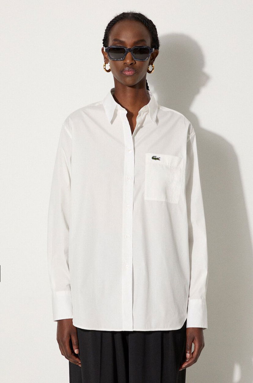 Skjorta Lacoste Relaxed Fit Shirt Vit | CF7706