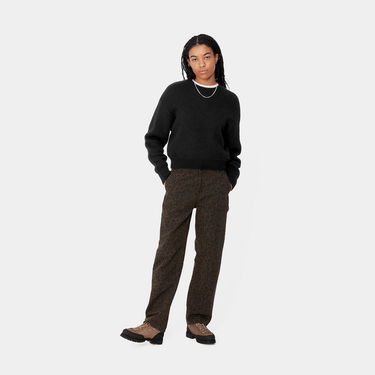 Sweater Carhartt WIP Merton Cropped Crewneck Sweater Svart | I033910_8, 1