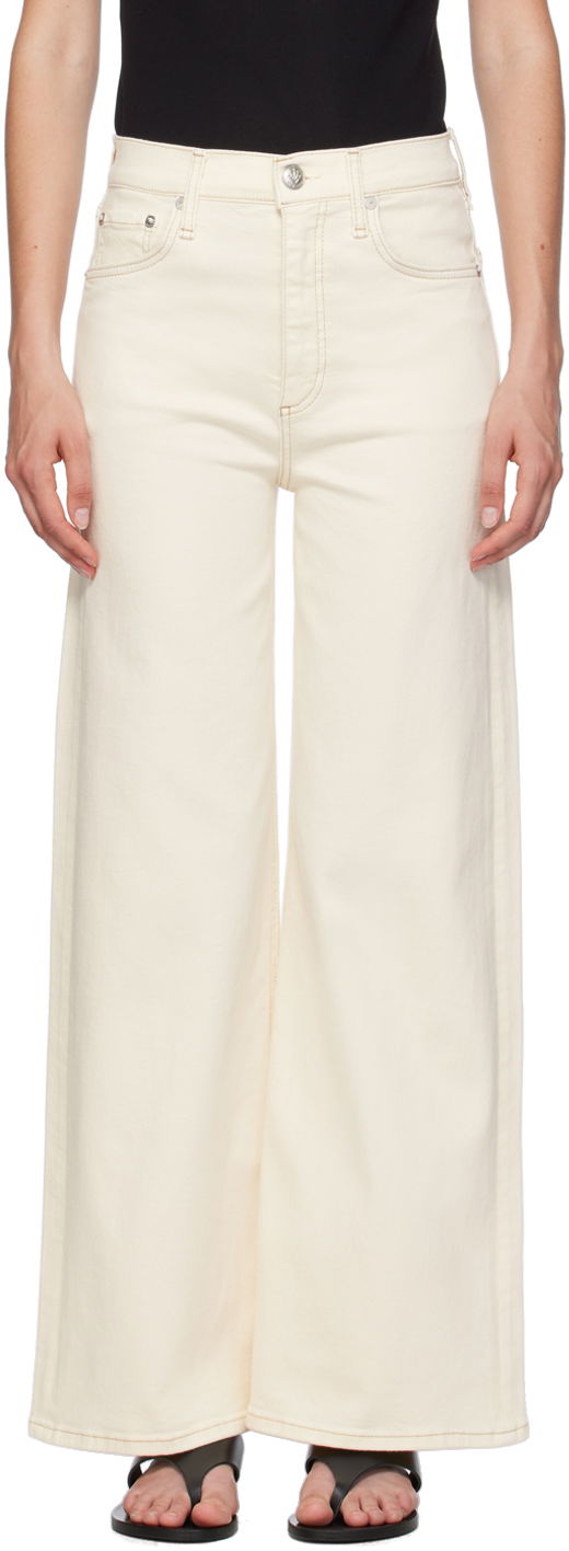 Jeans rag & bone Sofie Ankle Wide-Leg Jeans Vit | WDD24P2993BREC