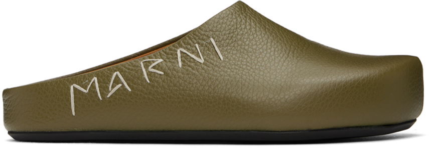Kläder Marni Marni Fussbett Sabot Loafers Grön | SBMR001400 P6533, 0