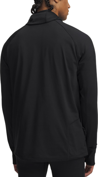 Sweatshirt Under Armour Velociti Pro Balaclava Hoodie with Reflective Stripes and Thumbholes Svart | 6005969-004, 1