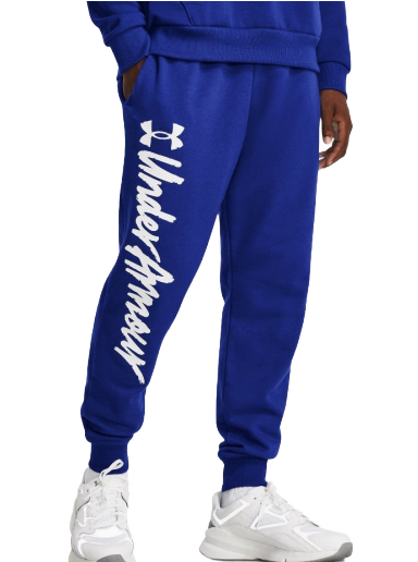 Träningsbyxor Under Armour UA Rival Fleece Mörkblå | 1379776-400
