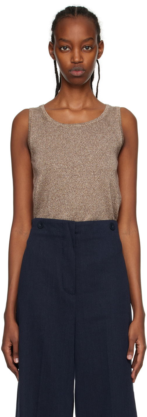 Linne Max Mara Elica Tank Top Brun | 2393611232600 MM12134