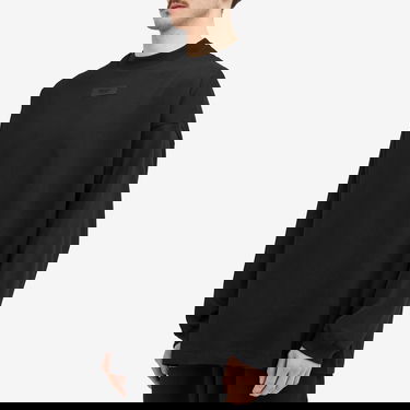 T-shirt Fear of God ESSENTIALS Spring Tab Long Sleeve T-Shirt Svart | 125SP244204F, 2