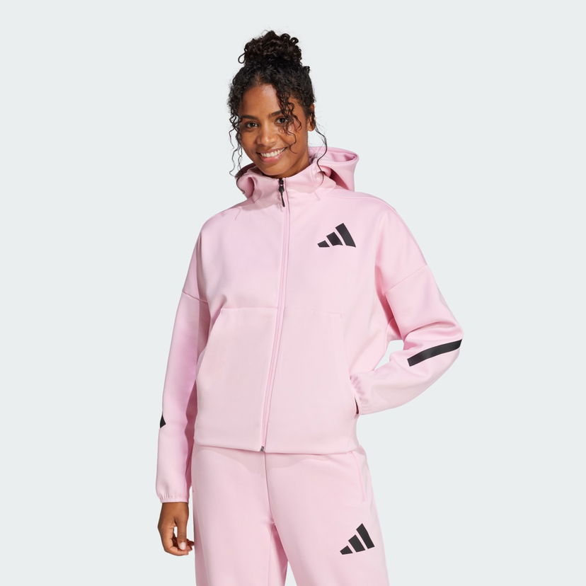 Sweatshirt adidas Performance Z.N.E. Full-Zip Hoodie Rosa | JC5393