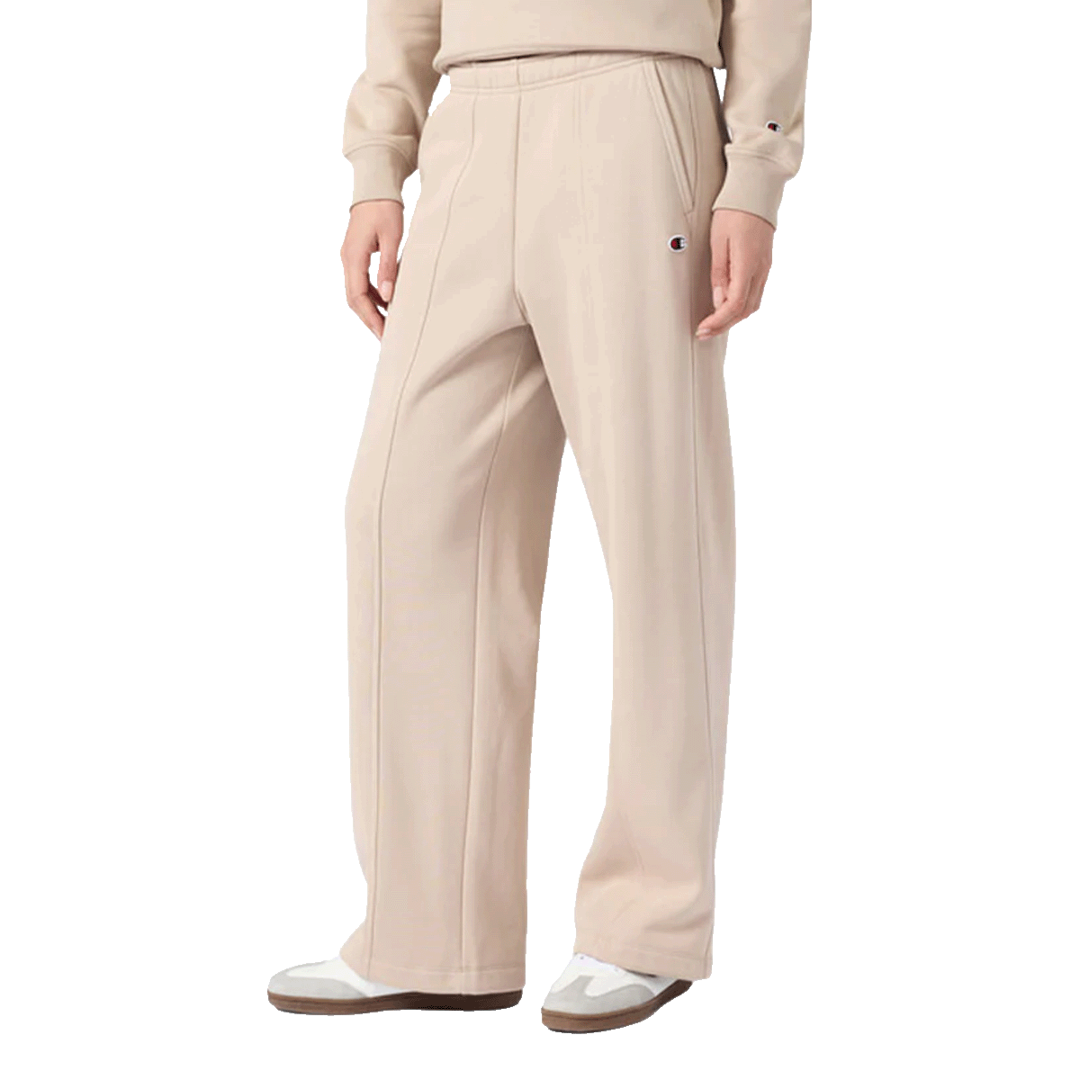 Träningsbyxor Champion Classic Wide-Leg Sweatpants Beige | 118039-MS099, 0