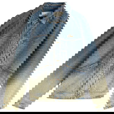 Jacka Dime Dime Dipped Sandblasted Denim Jacket, Size Large Blå | DIMESP253IND, 0