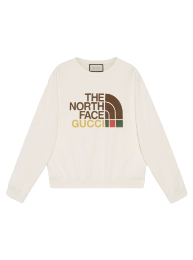 Sweater Gucci The North Face x Cotton Crewneck Vit | 626990 XJDCM 9756