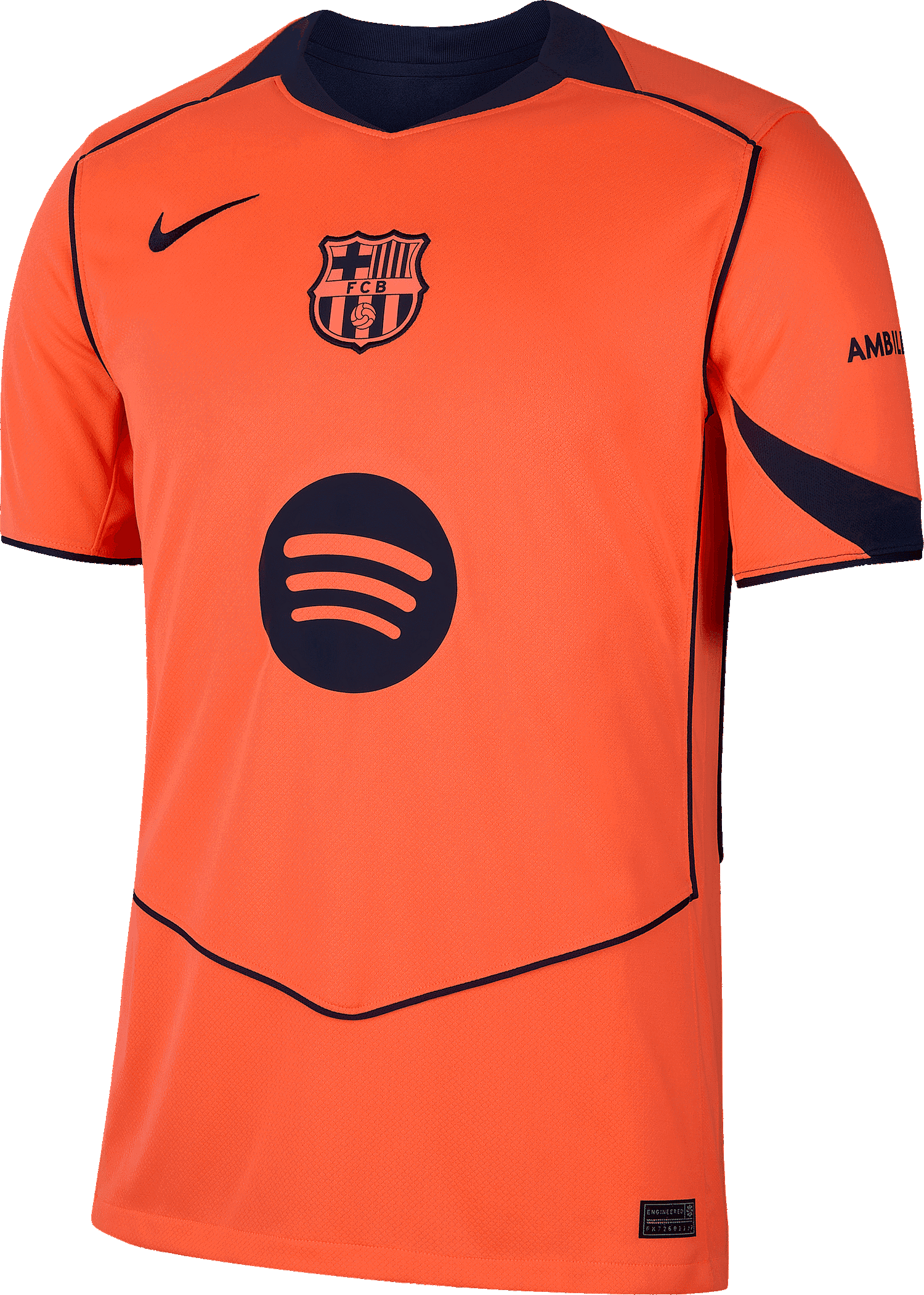 Jersey Nike FC Barcelona Stadium Third Jersey 2025/26 Orange | hm3201-855, 0
