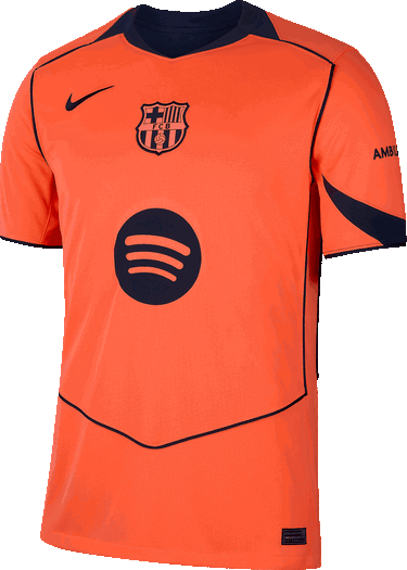 Jersey Nike FC Barcelona Stadium Third Jersey 2025/26 Orange | hm3201-855, 0
