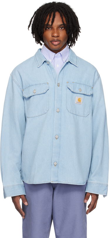 Skjorta Carhartt WIP Carhartt WIP Harvey Denim Overshirt Blå | I033346, 0