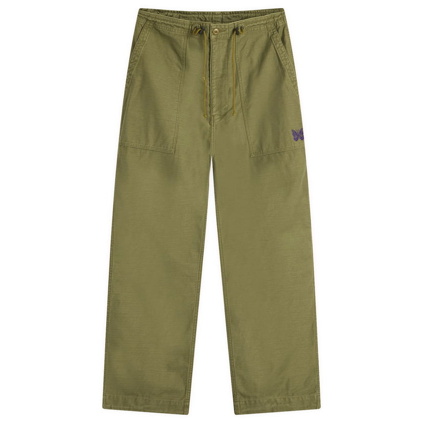 Cargo byxor Needles Needles Fatigue Pants, Size Large Grön | QV147-A