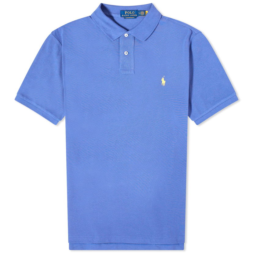 Polotröja Polo by Ralph Lauren Custom Fit Polo Shirt "Liberty" Blå | 710680784346
