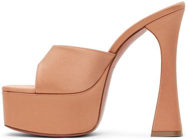 Tillbehör Amina Muaddi Amina Muaddi Dalida Heeled Sandals Rosa | DALIDA SLIPPER, 2