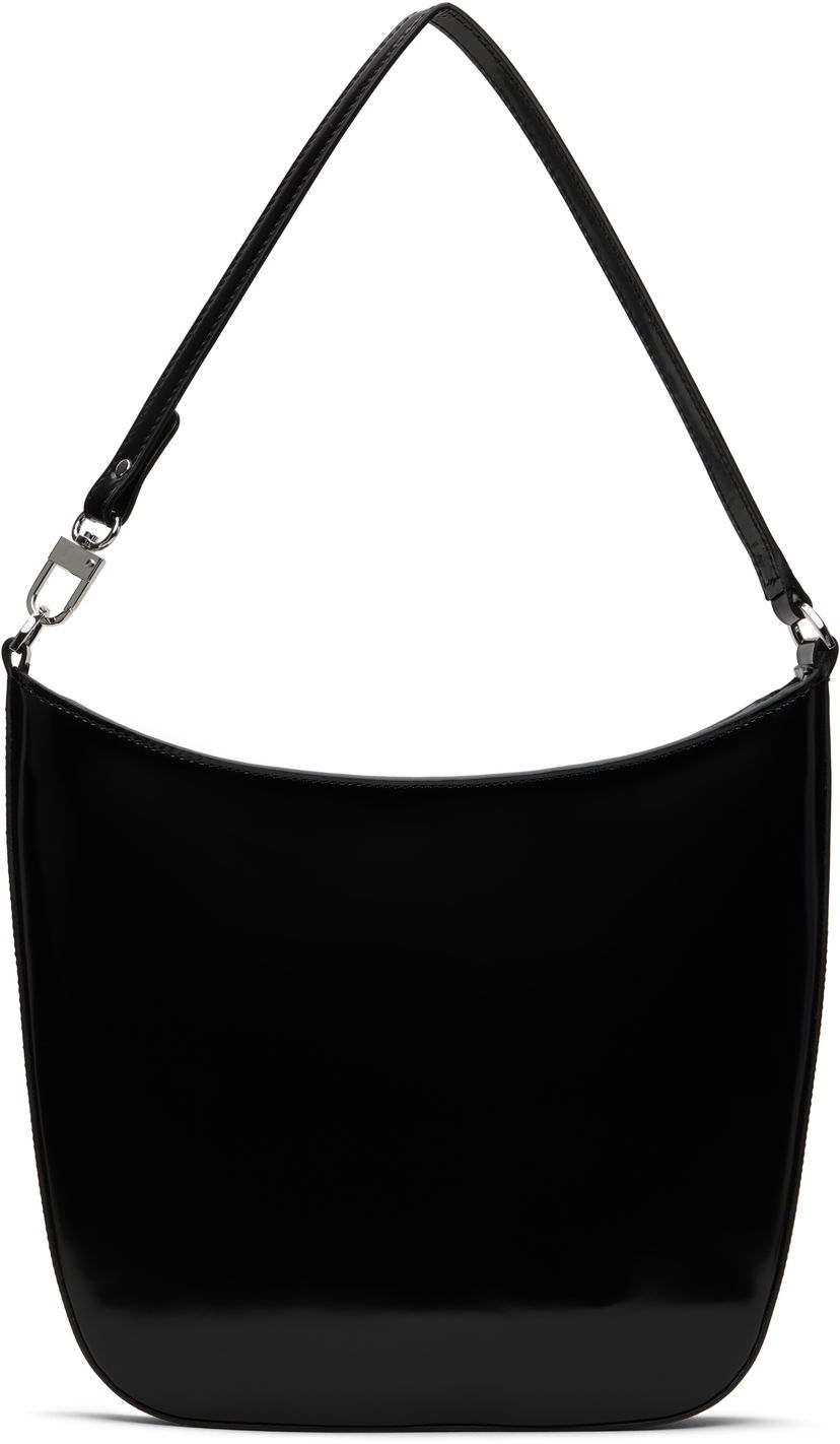 Axelväska BY FAR Patent Leather Shoulder Bag Svart | MWBSB053CL017BK001PL