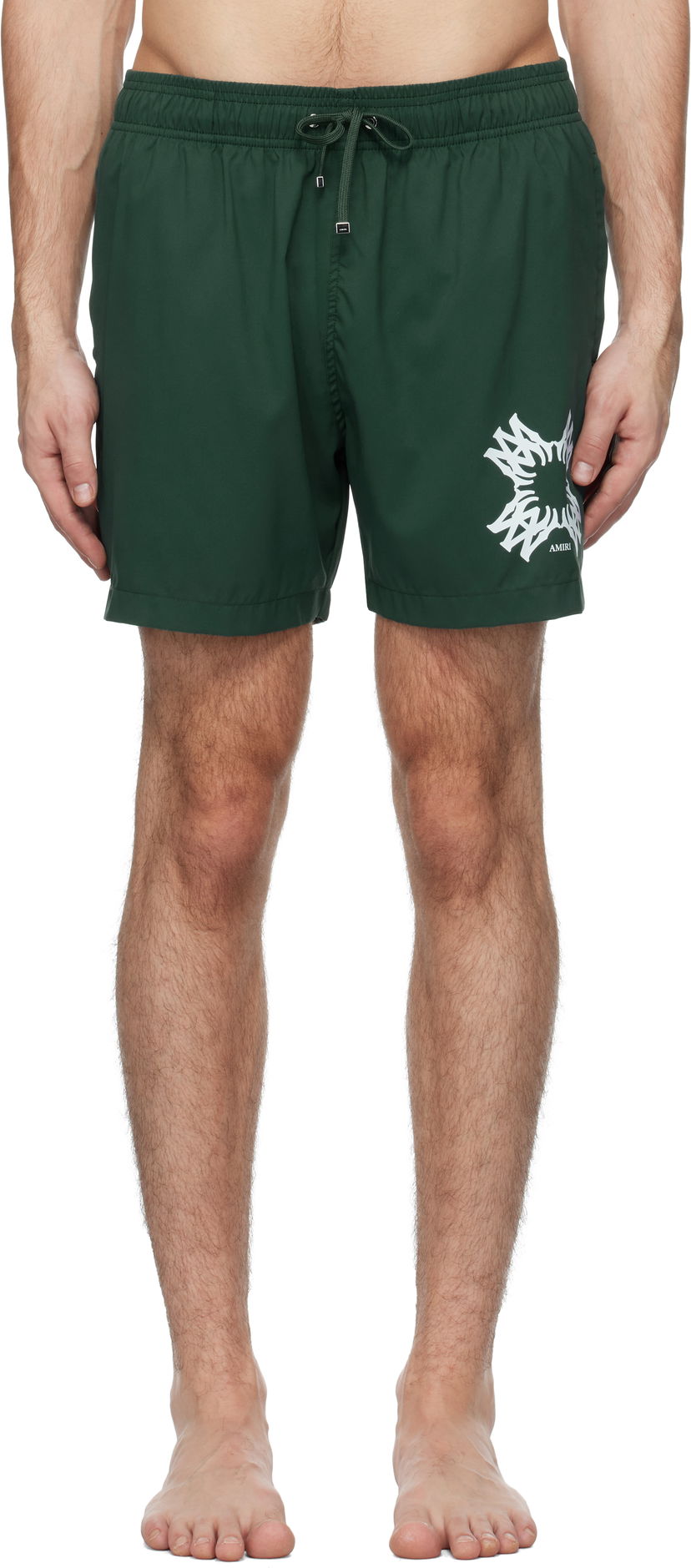 Badkläder AMIRI Quad Swim Shorts Grön | AMSWTK1025