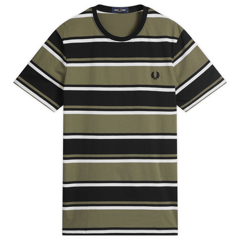 T-shirt Fred Perry Fred Perry Bold Striped T-Shirt, Size Large Grön | M1302-102
