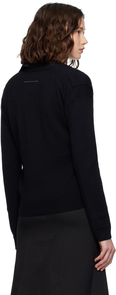 Sweater Maison Margiela MM6 Maison Margiela Wool Knit Cardigan Svart | S52HP0032 M13139, 2