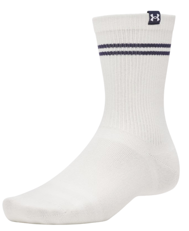 Strumpor Under Armour Sportswear Cotton Striped Crew Socks Vit | 1390130-110, 3
