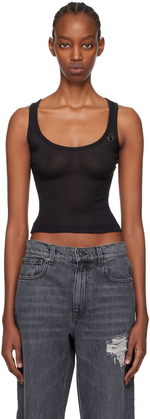 Linne Ambush Scoop Tank Top Svart | BWAG004S24JER0011000