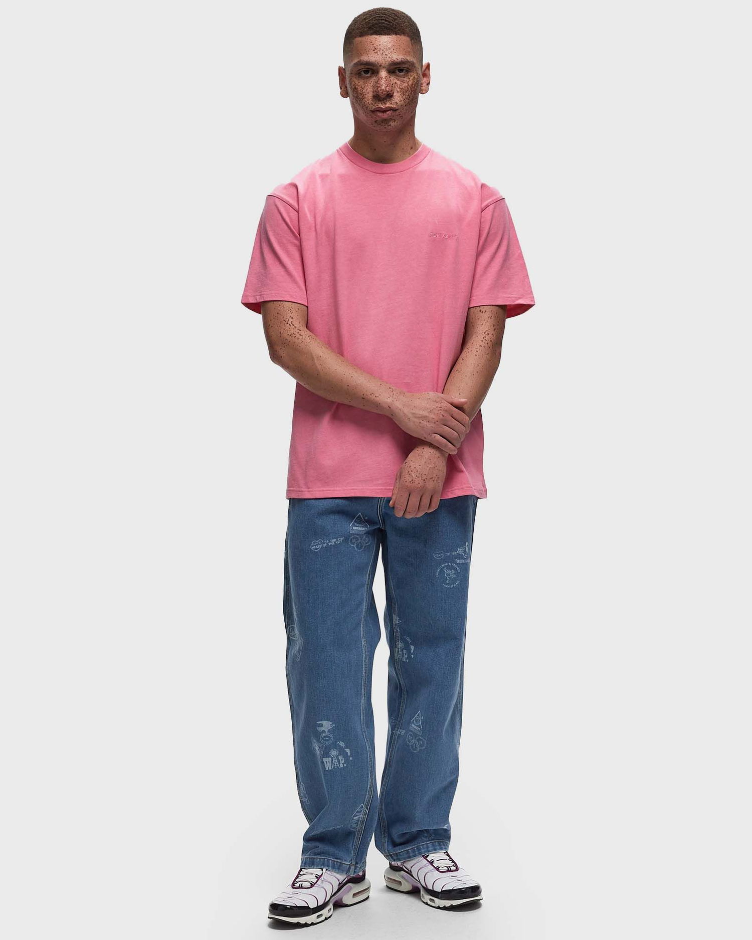 T-shirt Carhartt WIP S/S Duster Script Tee Rosa | I033622-29P.GD, 1