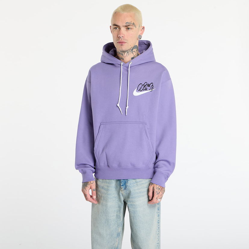 Sweatshirt Nike Solo Swoosh Fleece Hoodie Purpur | IH4293-527