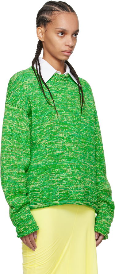 Sweater JW Anderson JW Anderson Space Dye Crewneck Sweater Grön | KW1407-YN0409, 1