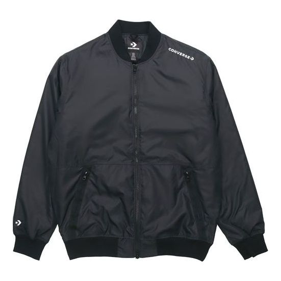 Bomberjacka Converse Converse Aviator Baseball Woven Windproof Jacket Svart | 10018368-A03