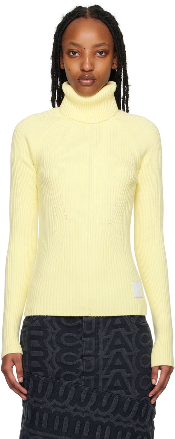 Sweater Marc Jacobs Marc Jacobs Ribbed Turtleneck Sweater Gul | N604W07RE22