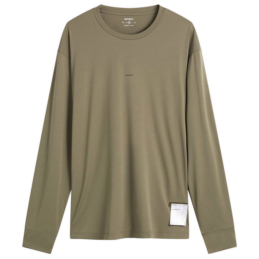 T-shirt Satisfy Auralite Long T-Shirt Grön | 11001-DO-SAB