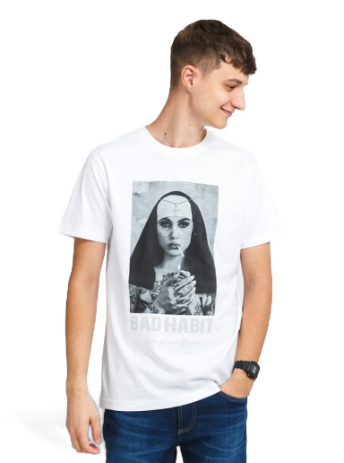 T-shirt Urban Classics Bad Habit Tee Vit | MT1282