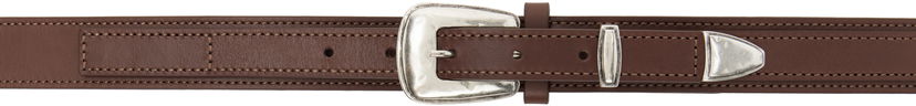 Bälten LEMAIRE LEMAIRE Minimal Western Belt Brun | AC1181 LL145