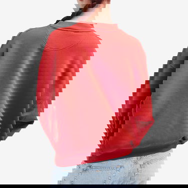 Sweatshirt Anine Bing Jaci Sport Logo Sweatshirt Röd | A-08-5296-610, 3