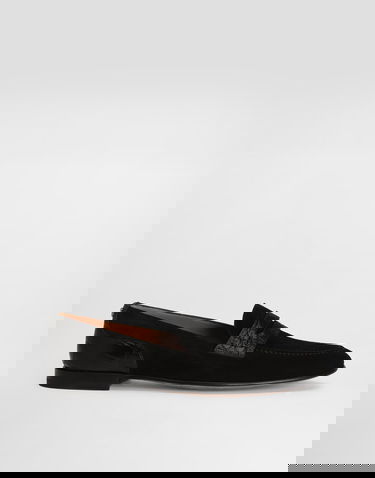 Tillbehör Dolce & Gabbana Dolce & Gabbana Split Calfskin and Alligator Loafers Svart | A50717A2E228B956, 0