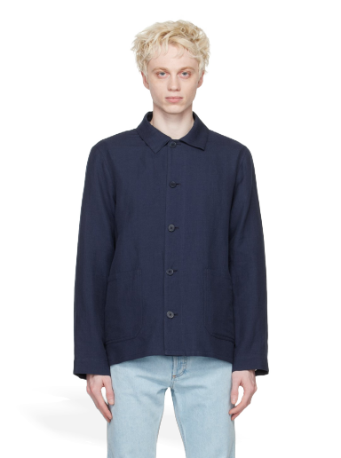 Skjorta A.P.C. Navy Kerlouan Mörkblå | LIAEO-H03053