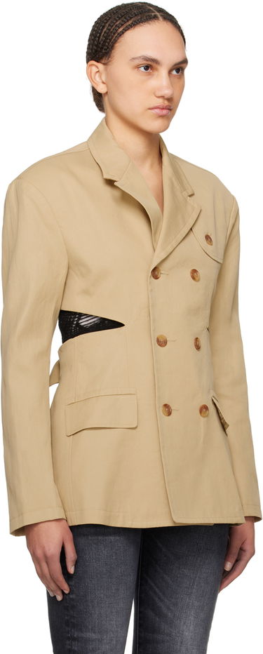 Jacka R13 R13 Open Back Blazer Beige | R13WR257-R318B, 1