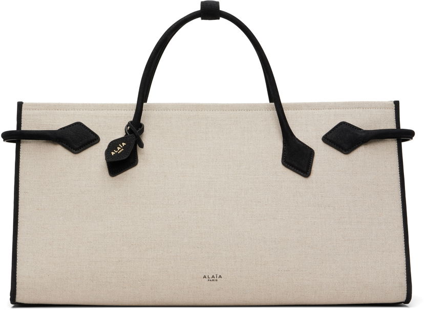 Tygpåse Alaïa ALAÏA 'Le Teckel' Tote Bag Svart | AA1S14042CA582