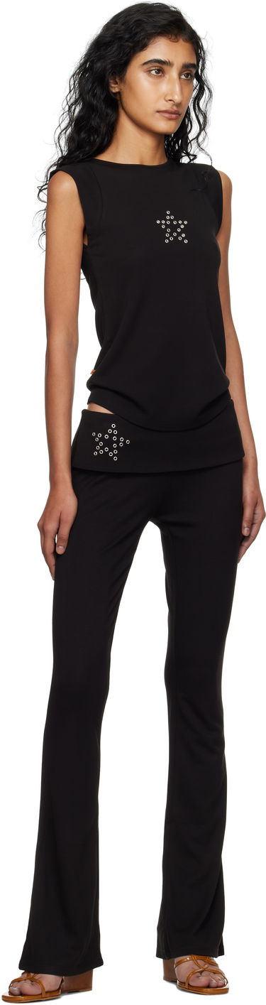 Linne Miaou Miaou Lucia Eyelet Tank Top Svart | 7197HJBSSB, 3