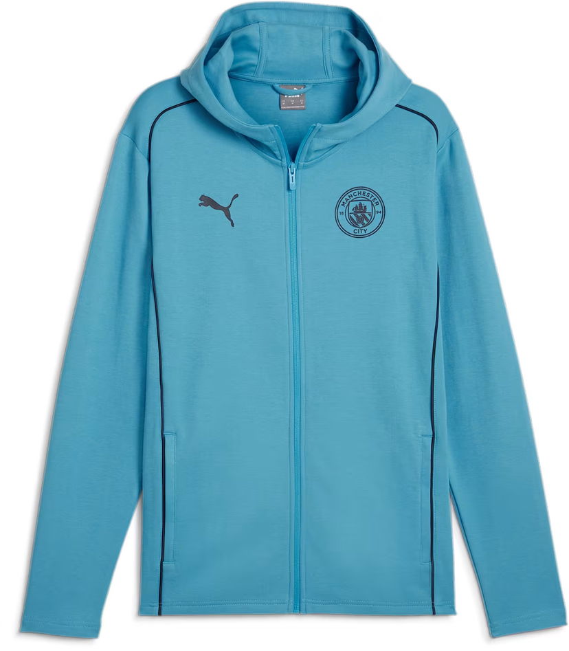 Jacka Puma MCFC Casuals Hooded Jkt Turkos | 777565-31