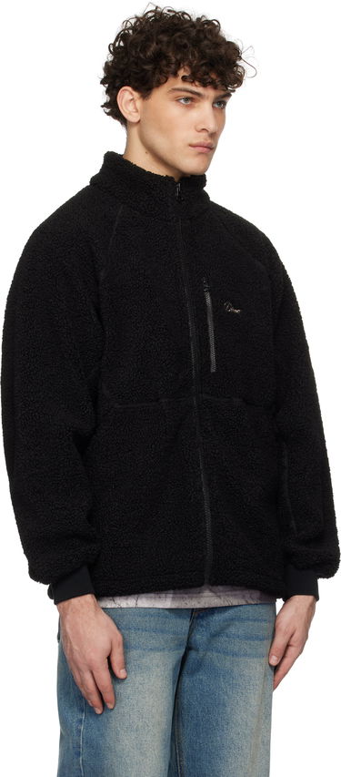 Sweatshirt Dime Sherpa Zip Fleece Jacket Svart | DIMEHO246BLK, 1