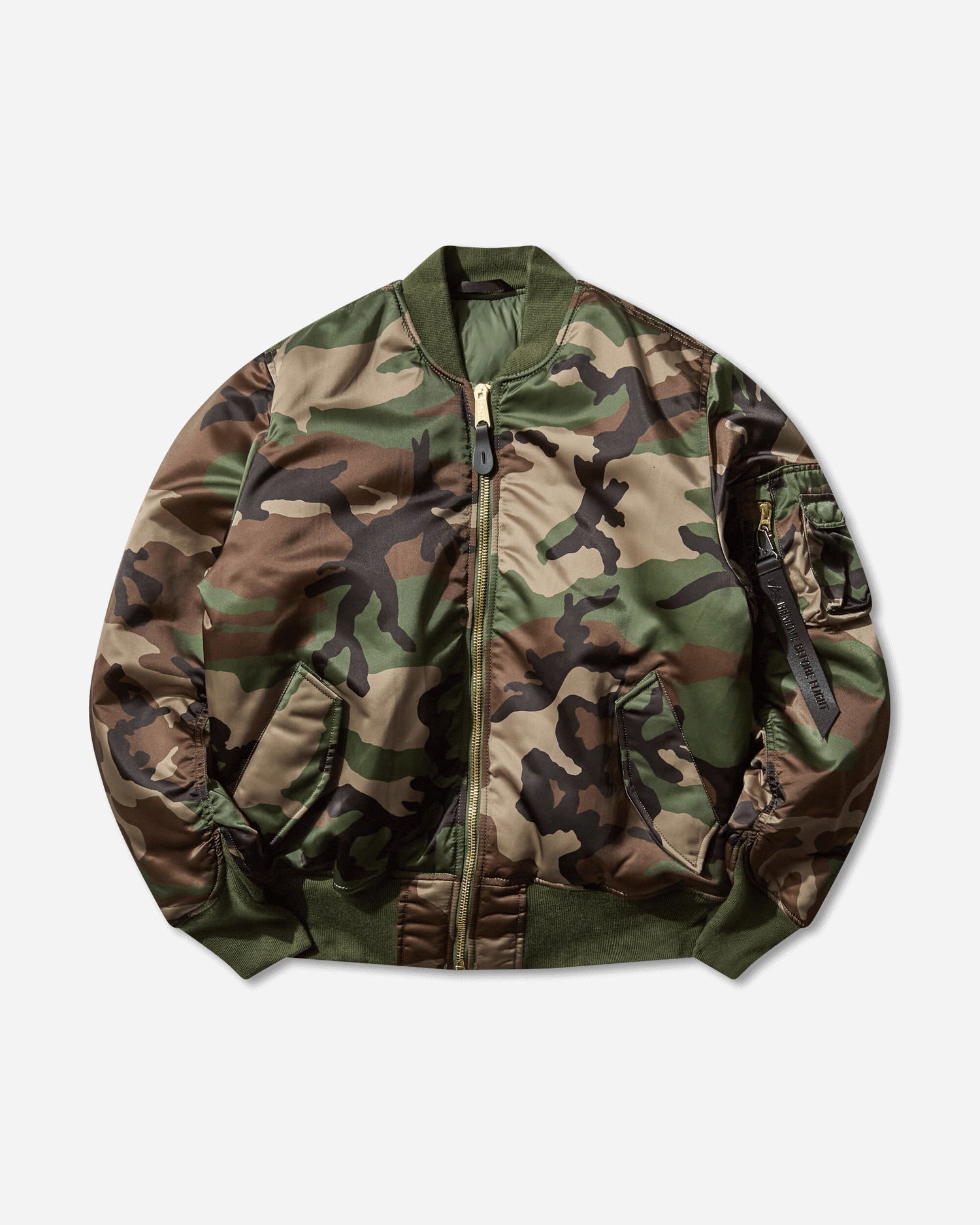 Bomberjacka Alpha Industries MA-1 Base Flight Bomber Jacket Grön | 756111C 408, 1