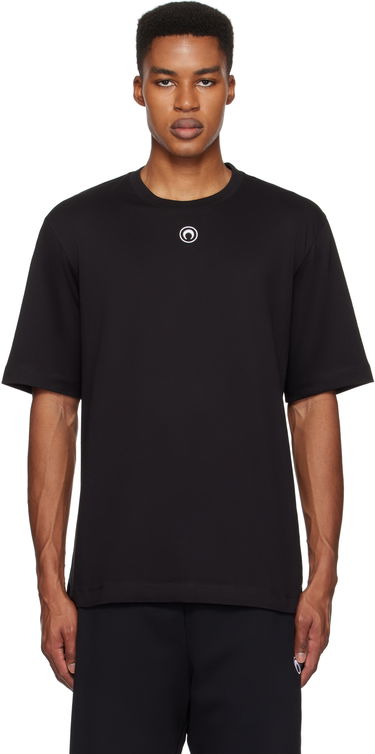 T-shirt Marine Serre Organic Cotton Plain T-Shirt Svart | MTT077A CJER0009, 0
