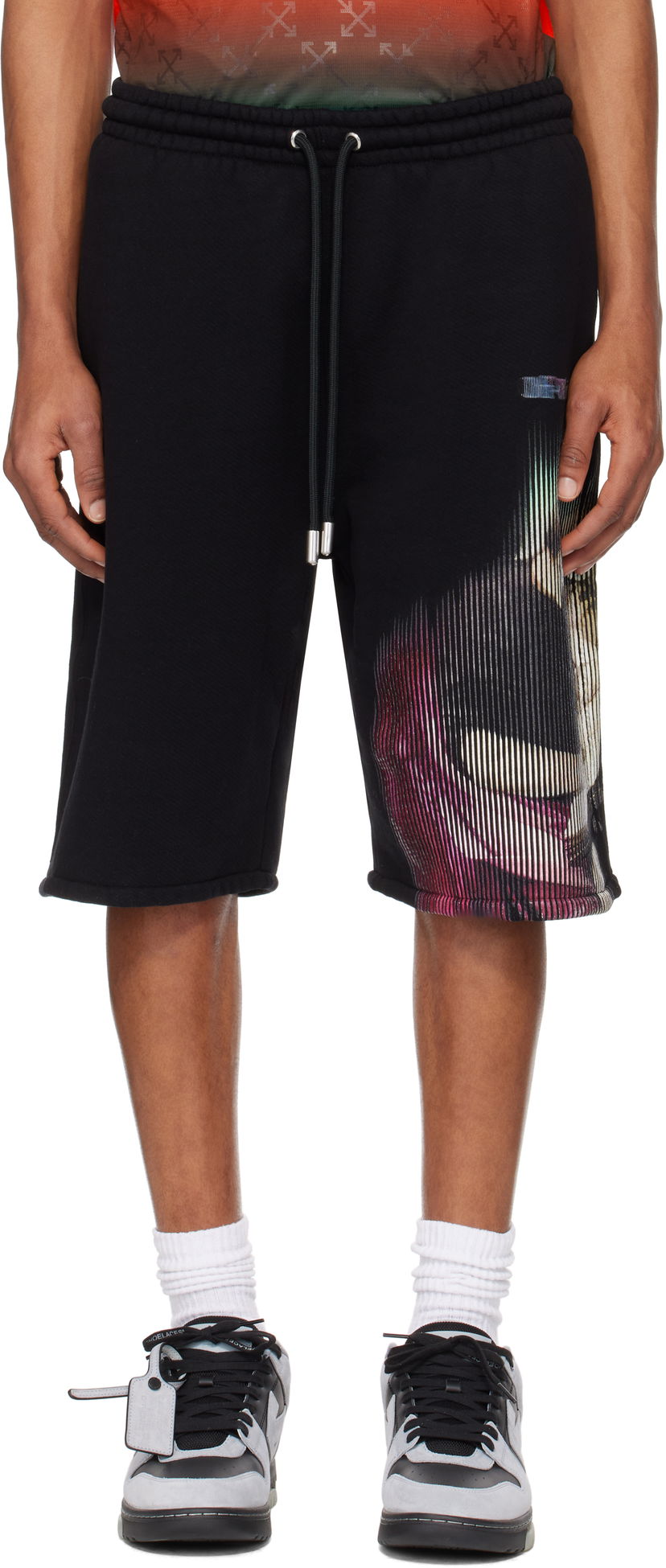 Shorts Off-White S. Matthew Skate Shorts Svart | OMCI013S25FLE0071084