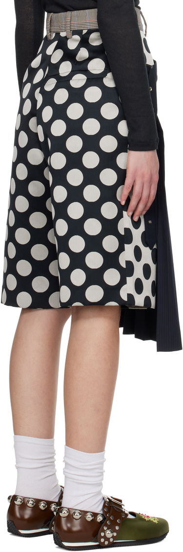 Kjol Charles Jeffrey Loverboy Charles Jeffrey LOVERBOY Waisted Pleated Asymmetrical Skort Mörkblå | 54040402, 2