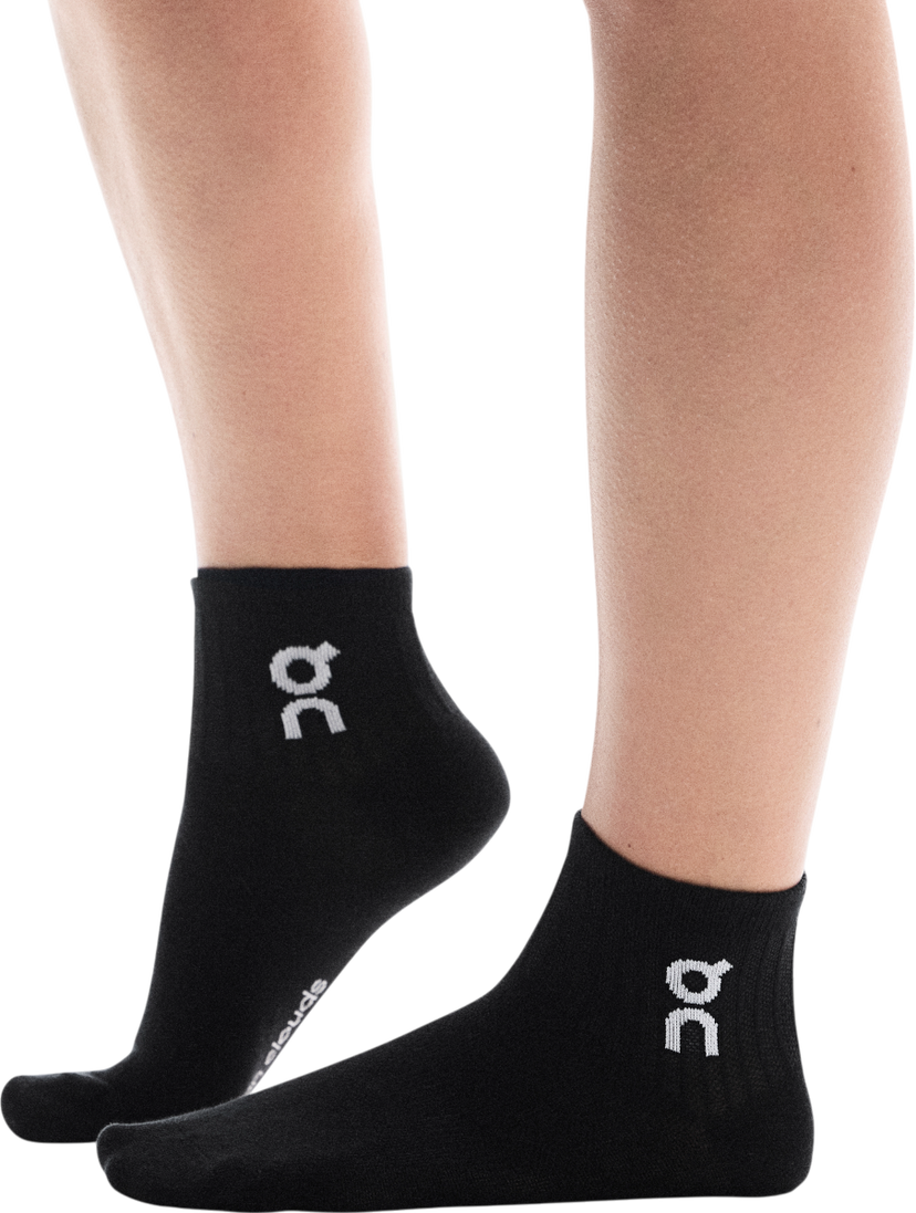 Strumpor On Running Running Logo Mid Socks Svart | 2uf10520553
