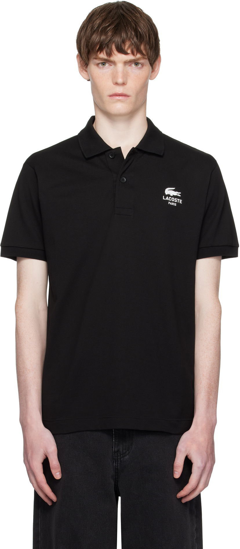 Polotröja Lacoste Classic Fit Signature L.12.12 Polo Svart | PH2723_031