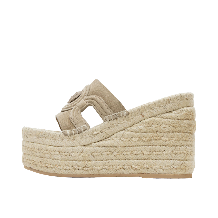 Sneakers och skor Versace Versace Medusa '95 Platform Espadrille Heeled Sandals Beige | 1017852_1A13293_1K880